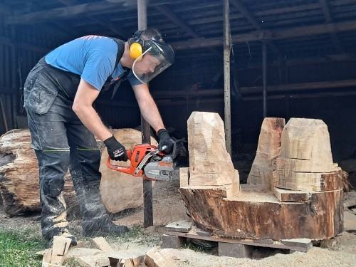 VIII plener rzeźbiarski, Dobrodzień 2022, fot. Andrzej Kosowski