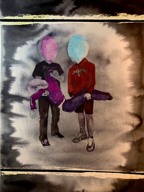 W.Pukocz, Zdobycz, akwarela-na-papierze, 70x50, 2020 W.Pukocz, Zdobycz, akwarela-na-papierze, 70x50, 2020