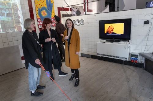 Wernisaż wystawy PJ Forever, Galeria Exit, 8. Festiwal Malarstwa, 2023, zdj. Michał Pietrzak