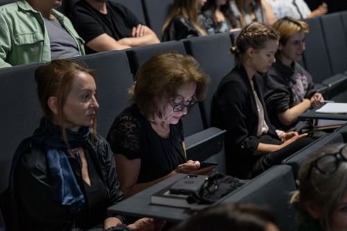 Wykład Zbigniewa Rybczyńskiego, zdj. Michał Pietrzak