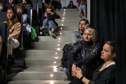 Wykład Zbigniewa Rybczyńskiego, zdj. Michał Pietrzak