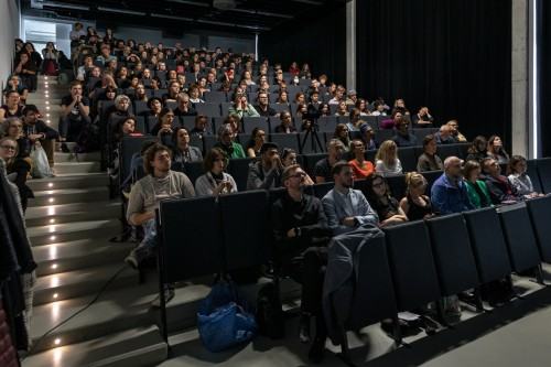Wykład Zbigniewa Rybczyńskiego, zdj. Michał Pietrzak