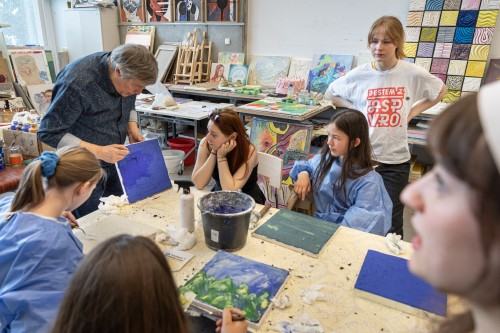 Warsztaty: Sgraffito z użyciem współczesnych zapraw mineralnych, zdj. Michał Pietrzak