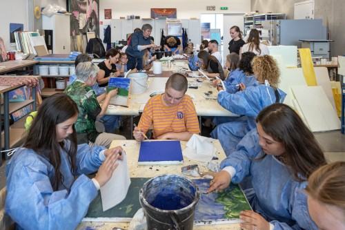 Warsztaty: Sgraffito z użyciem współczesnych zapraw mineralnych, zdj. Michał Pietrzak