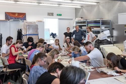 Warsztaty: Sgraffito z użyciem współczesnych zapraw mineralnych, zdj. Michał Pietrzak