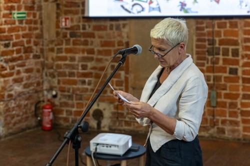 Zgubne skutki..., prof. M. Jędrzejewski, wernisaż