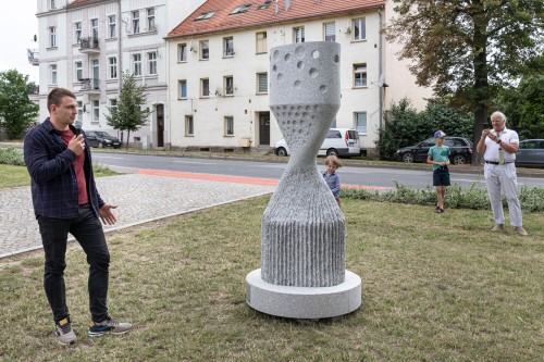 Otwarcie wystawy kończącej 9 Strzegomskie Biennale Rzeźby w Granicie