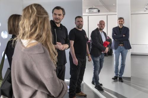 Otwarcie wystawy Nowa sytuacja, zdj. Olena Matoshniuk i Michał PietrzakOtwarcie wystawy Nowa sytuacja, zdj. Olena Matoshniuk i Michał Pietrzak