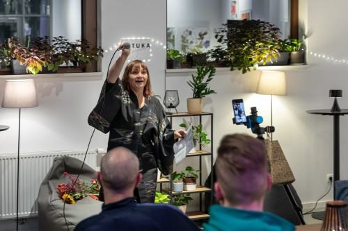 Otwarcie wystawy Magdaleny Wosik pt. Wierzę w wiersze, zdj. Michał Pietrzak