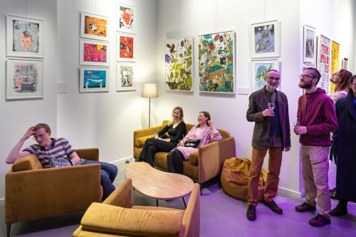 Otwarcie wystawy Magdaleny Wosik pt. Wierzę w wiersze, zdj. Michał Pietrzak