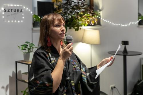 Otwarcie wystawy Magdaleny Wosik pt. Wierzę w wiersze, zdj. Michał Pietrzak