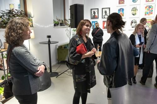 Otwarcie wystawy Magdaleny Wosik pt. Wierzę w wiersze, zdj. Michał Pietrzak