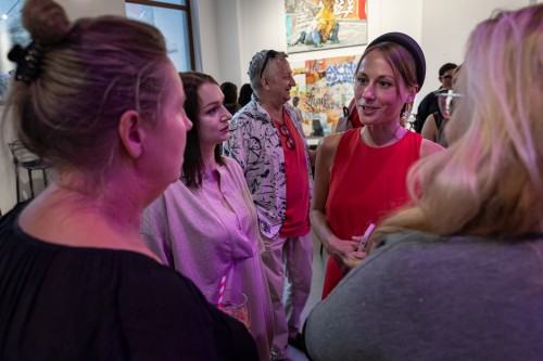 Otwarcie wystawy Soni Ruciak i Marceliny Groń pt. Miejsca związane w Galerii Sztuka na miejscu, zdj. Michał Pietrzak.