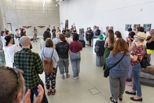 Otwarcie wystawy dydaktyków i studentów ASP we Wrocławiu pt. Sztuka z iskrą, Galeria Neon ASP Wrocław Otwarcie wystawy dydaktyków i studentów ASP we Wrocławiu pt. Sztuka z iskrą, Galeria Neon ASP Wrocław