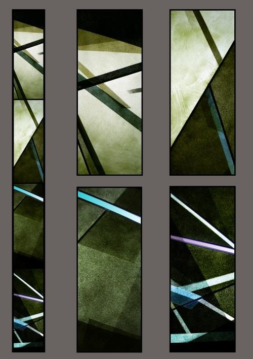 Adam Włodarczyk, witraż Smutek Adam Włodarczyk, witraż Smutek