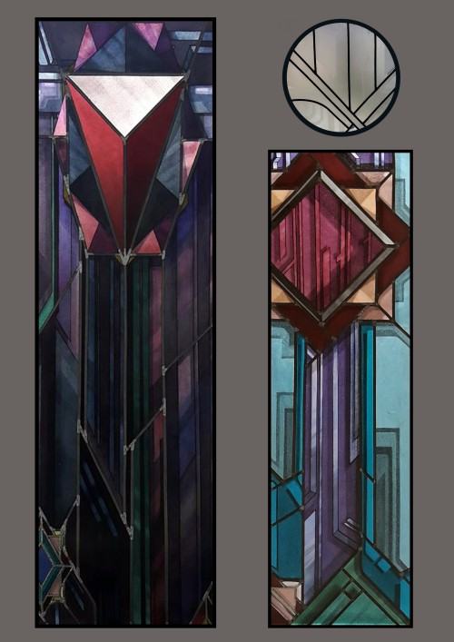 Adam Włodarczyk, witraż Miłość Adam Włodarczyk, witraż Miłość