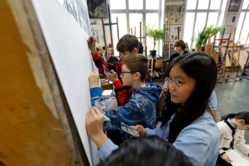 Spotkanie na ASP z uczniami American School of Wrocław Spotkanie na ASP z uczniami American School of Wrocław