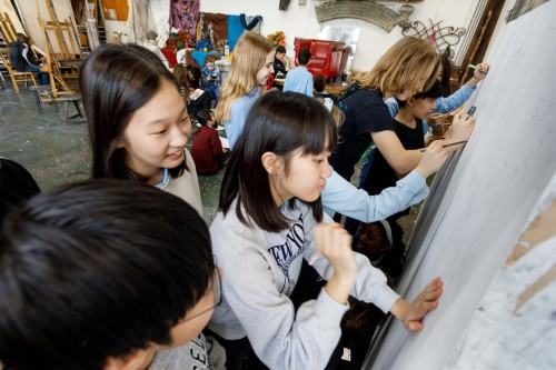 Spotkanie na ASP z uczniami American School of Wrocław Spotkanie na ASP z uczniami American School of Wrocław