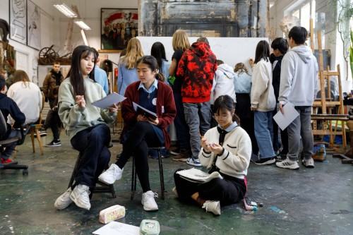 Spotkanie na ASP z uczniami American School of Wrocław Spotkanie na ASP z uczniami American School of Wrocław