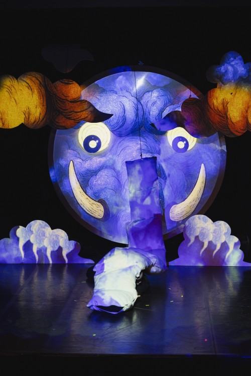 Gdzie się podział Baku?, spektakl ze scenografią, kostiumami, multimediami oraz formami lalkowymi Sebastiana Siepietowskiego, zdj. Maciej Cieślak