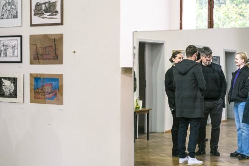 Otwarcie wystawy Wklęsłe, Płaskie, Wypukłe, zdj. Wiktor Niepełka Juchnowicz