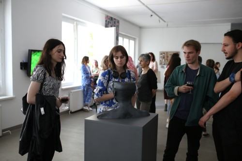 Wernisaż wystawy Erasmus+ 2022, zdj. Justyna Żak Wernisaż wystawy Erasmus+ 2022, zdj. Justyna Żak