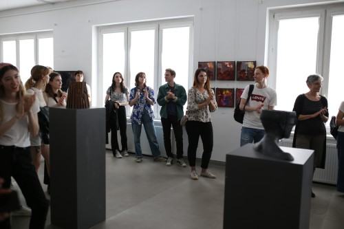 Wernisaż wystawy Erasmus+ 2022, zdj. Justyna Żak Wernisaż wystawy Erasmus+ 2022, zdj. Justyna Żak