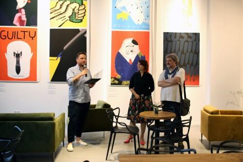 Wernisaż wystawy Ukraiński plakat walczy!, zdj. Justyna Żak