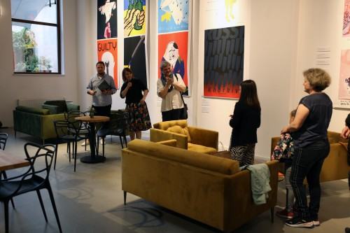 Wernisaż wystawy Ukraiński plakat walczy!, zdj. Justyna Żak