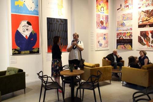 Wernisaż wystawy Ukraiński plakat walczy!, zdj. Justyna Żak