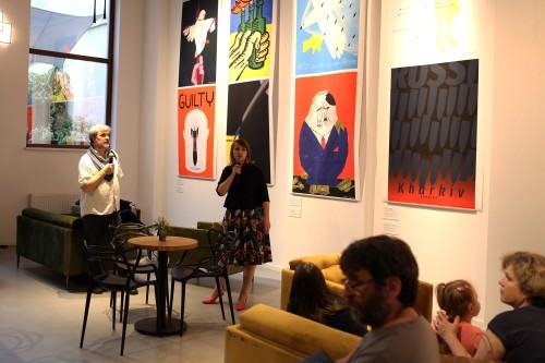 Wernisaż wystawy Ukraiński plakat walczy!, zdj. Justyna Żak