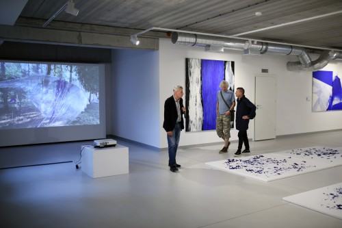 Wernisaż wystawy Urszuli Wilk pt. Płynność światła, tańce pielgrzymującej wody, zdj. Justyna Żak