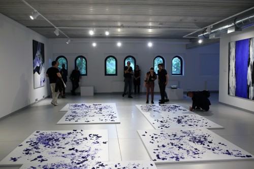 Wernisaż wystawy Urszuli Wilk pt. Płynność światła, tańce pielgrzymującej wody, zdj. Justyna Żak