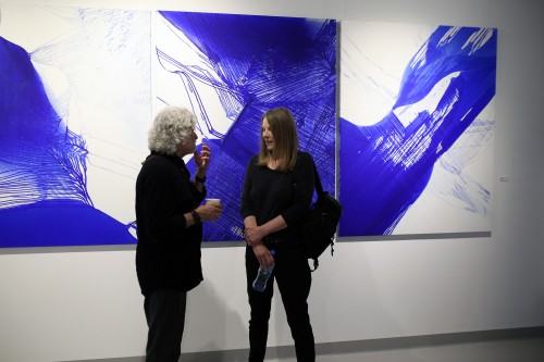 Wernisaż wystawy Urszuli Wilk pt. Płynność światła, tańce pielgrzymującej wody, zdj. Justyna Żak