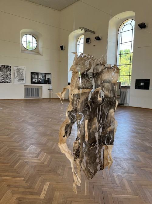 fotorelacja wystawy Wrocławskiej Szkoły Grafiki - Impresoria. Obraz uwielbiony, Evangelik, Ziębice