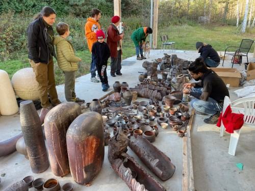 ,,Odkrywanie ognia’’ - rozładunek pieca Tongkama w Luboradowie ,,Odkrywanie ognia’’ - rozładunek pieca Tongkama w Luboradowie