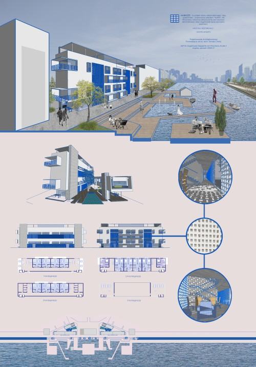 Kristina Nesterenko, projekt budynku, mini osiedla