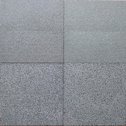 Mirosław Kociński, Mozaika /02-05/-/04-06/2023, 2023, mozaika porcelanowa na sklejce, spoinowana zaprawą cementową