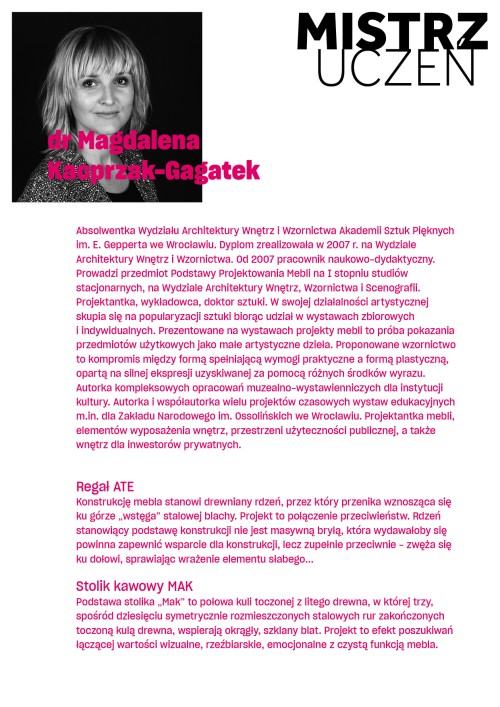 Wystawa Mistrz-Uczeń. Wydziału Architektury Wnętrz, Wzornictwa i Scenografii Widok wystawy. Wystawa „Mistrz-Uczeń” pedagogów i studentów Wydziału Architektury Wnętrz, Wzornictwa i Scenografii ASP we Wrocławiu na Politechnice Śląskiej w Gliwicach