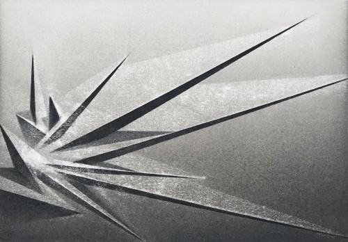 Jarosław Grulkowski, Osobliwość, 14x20 cm, węgiel na papierze, 2023