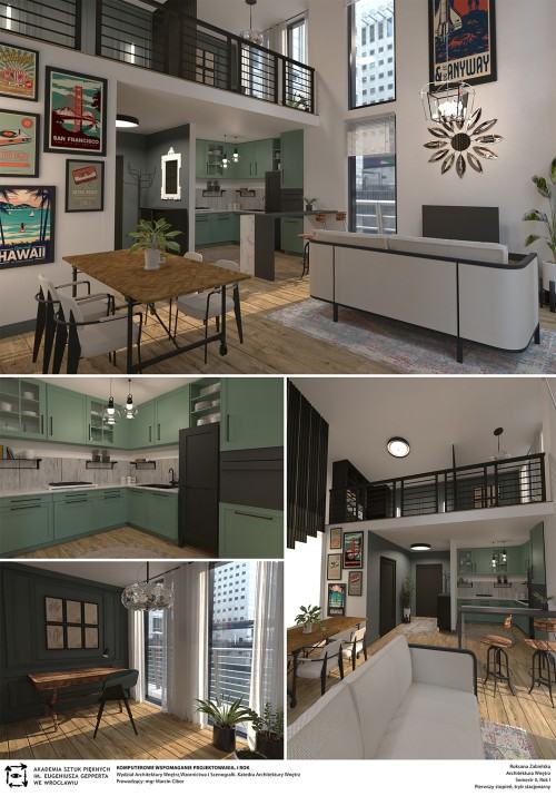 Roksana Zabielska, wnętrze w stylu vintage, KWP