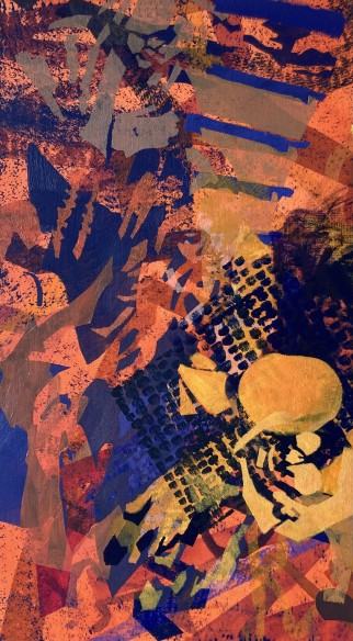 Maria Kąkol, losing it, 2022, technika akrylowa na płótnie, 60x35 cm, zdj. autorka Maria Kąkol, losing it, 2022, technika akrylowa na płótnie, 60x35 cm, zdj. autorka