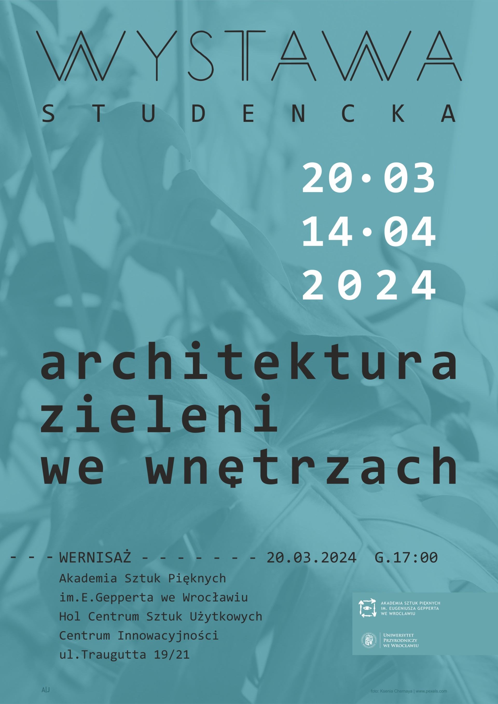 Wystawa studencka - Architektura zieleni we wnętrzach