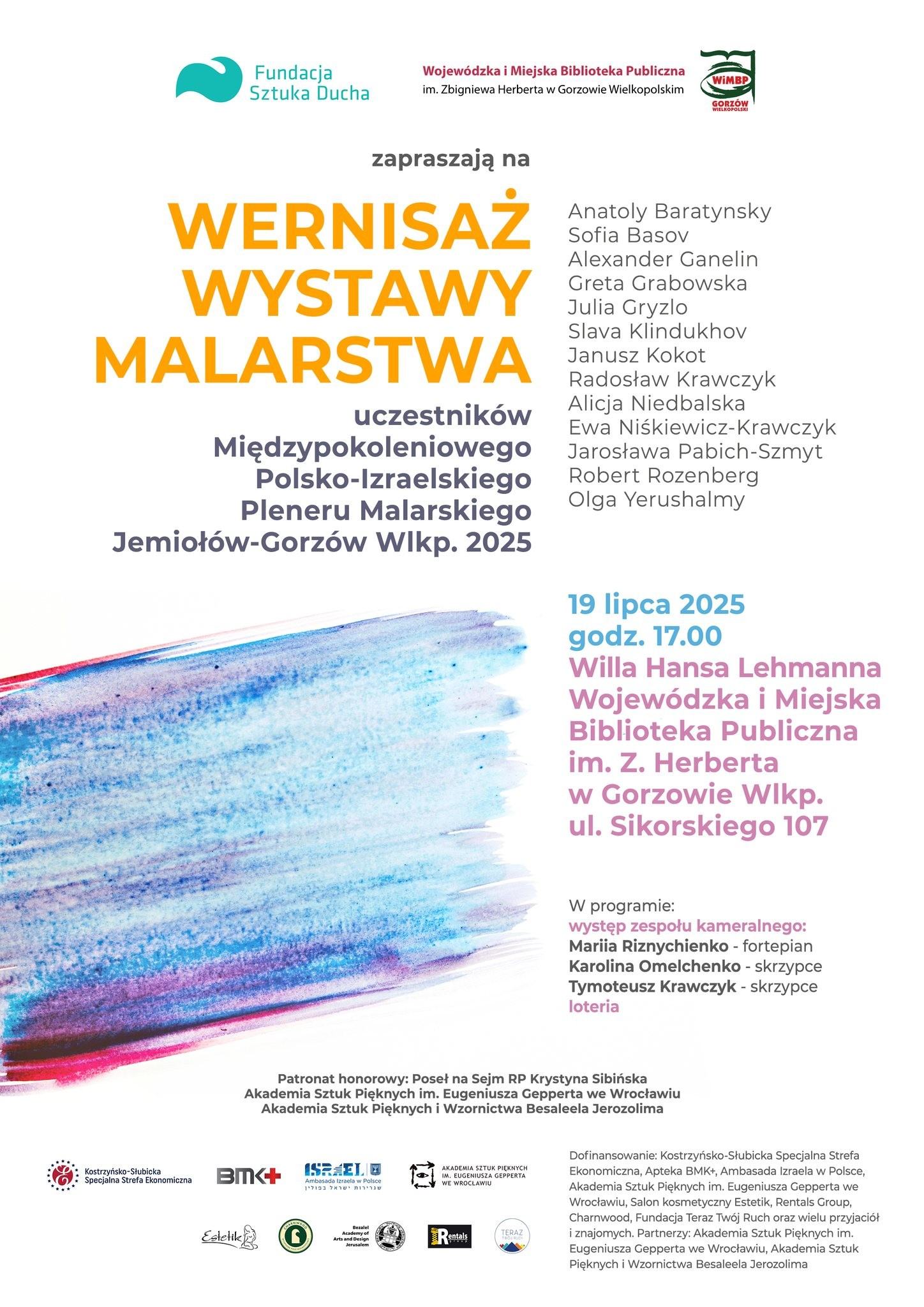 Międzypokoleniowy Polsko-Izraelski Plener Malarski. Jemiołów-Gorzów Wielkopolski 2025 
