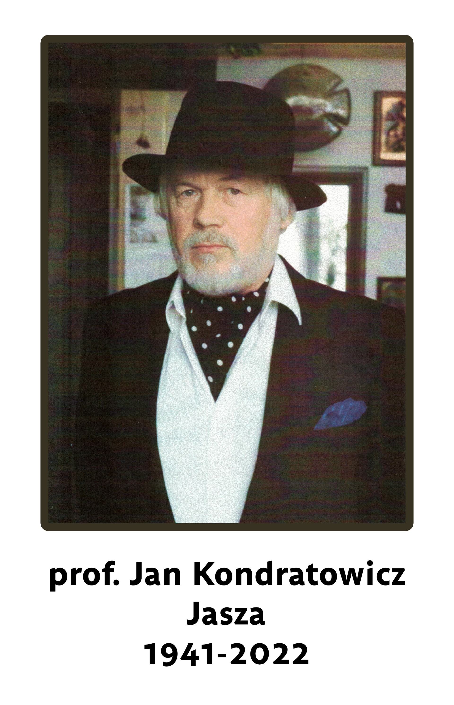 Nekrolog prof. Jana Kondratowicza - Jaszy (1941-2022)