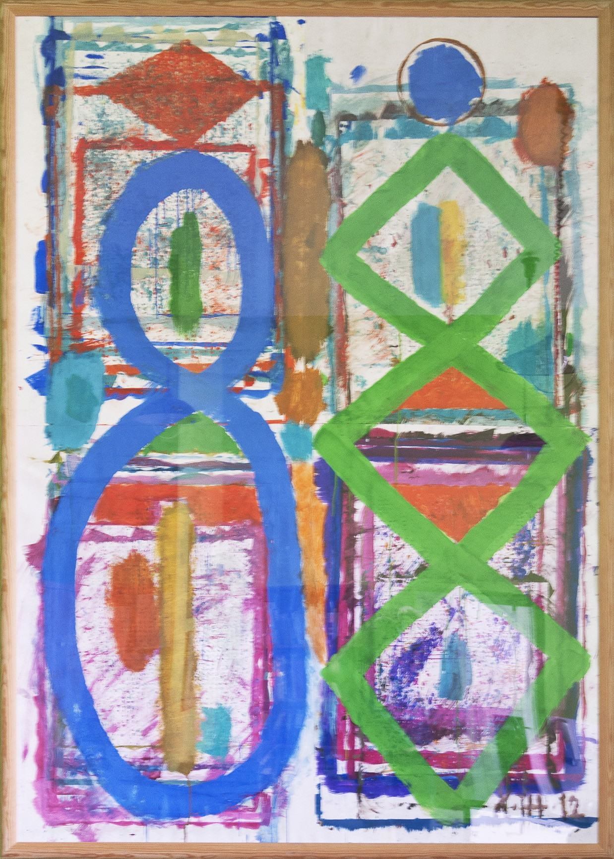 J. Hałas, gwasz na kartonie, 2012, zbiory ASP