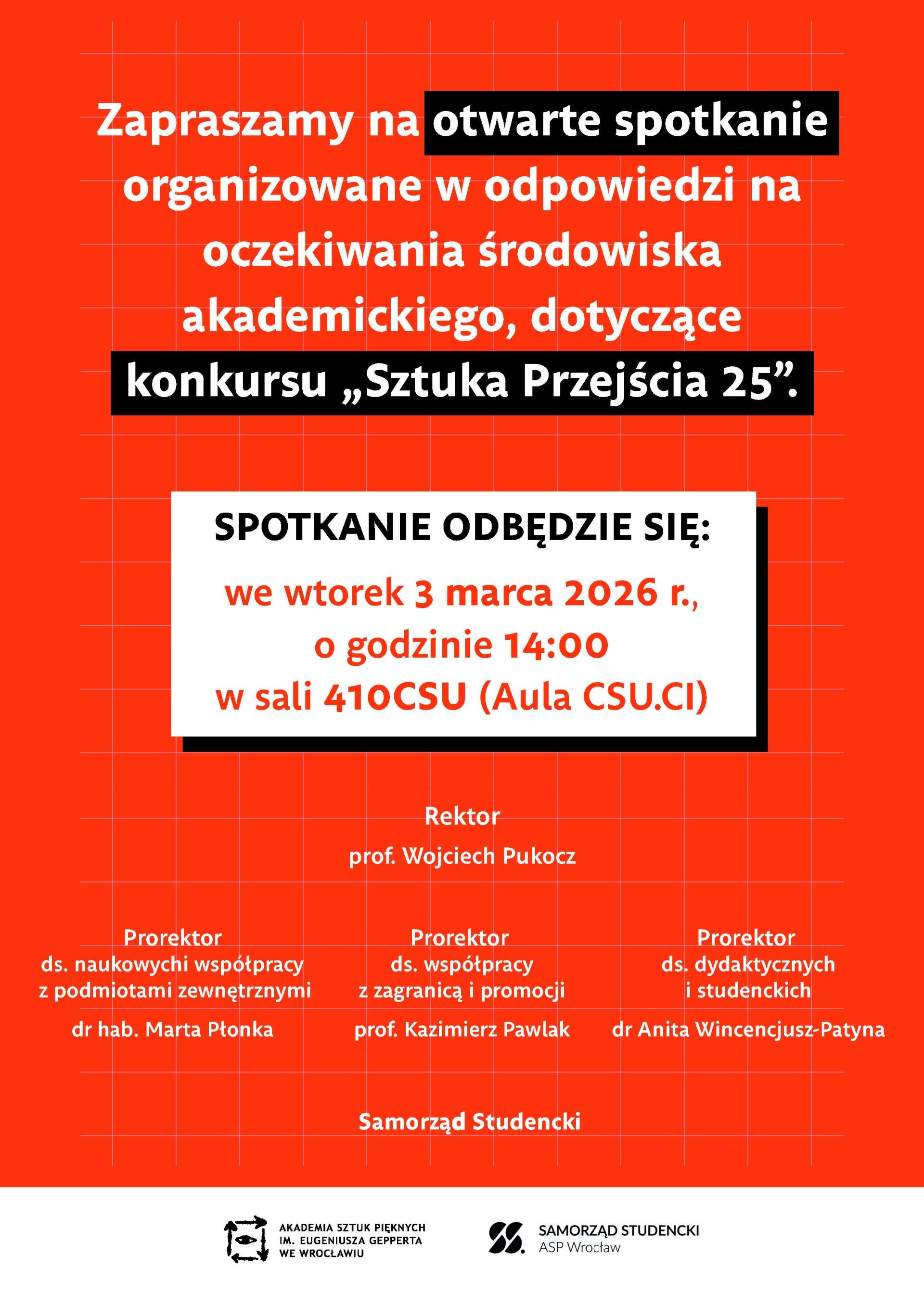 Komunikat rektora