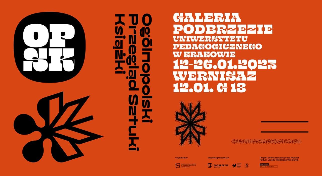Grafika promująca wystawę OPSK w Krakowie