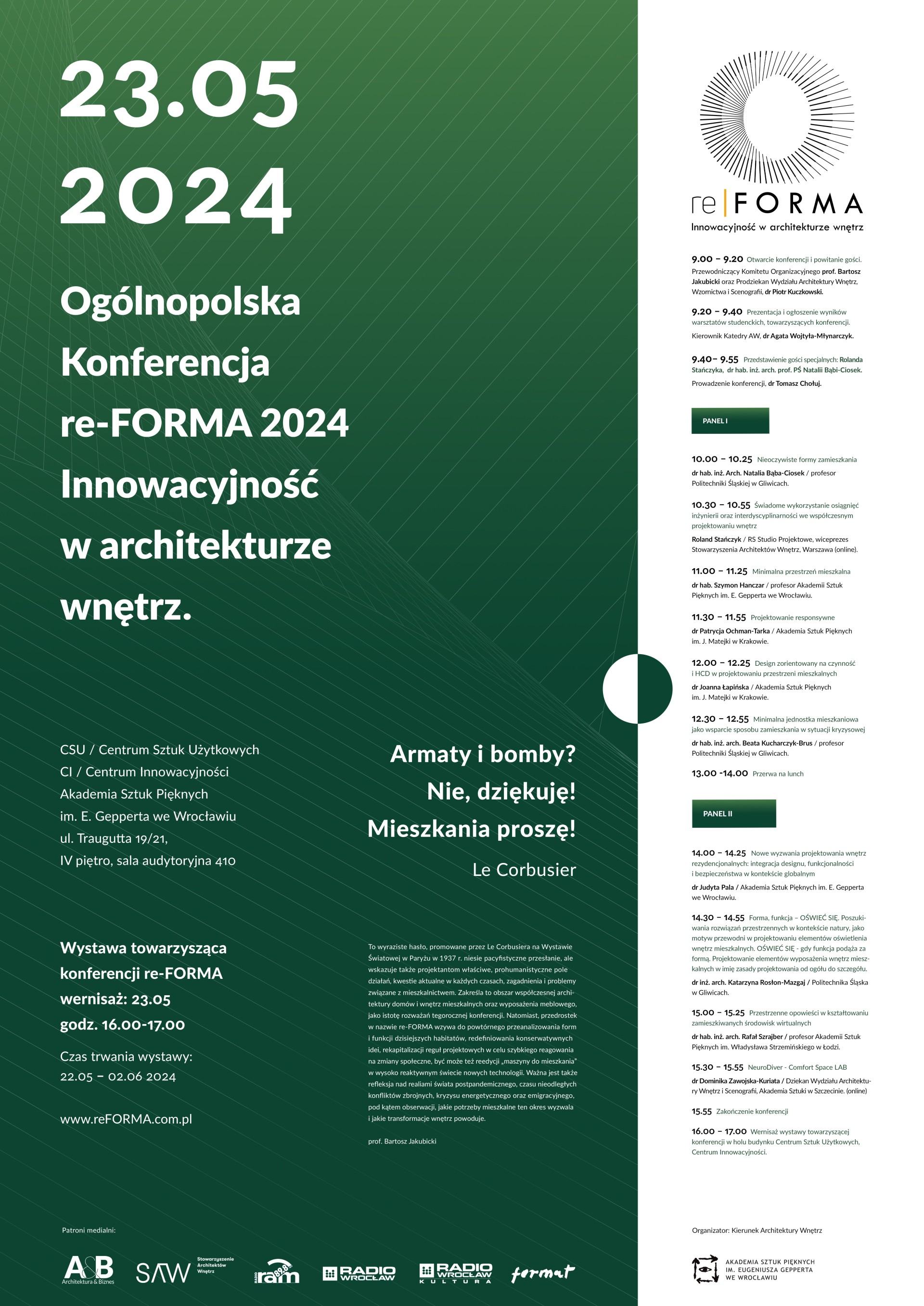 Konferencja re-FORMA 2024