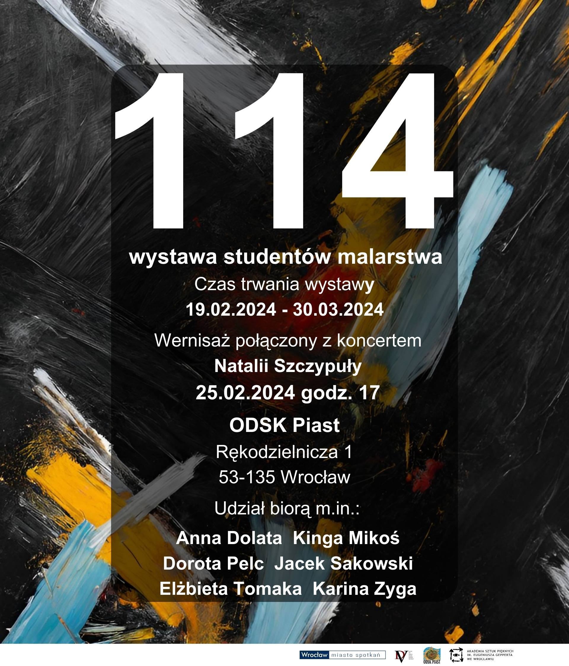 114 – wystawa studentów Malarstwa